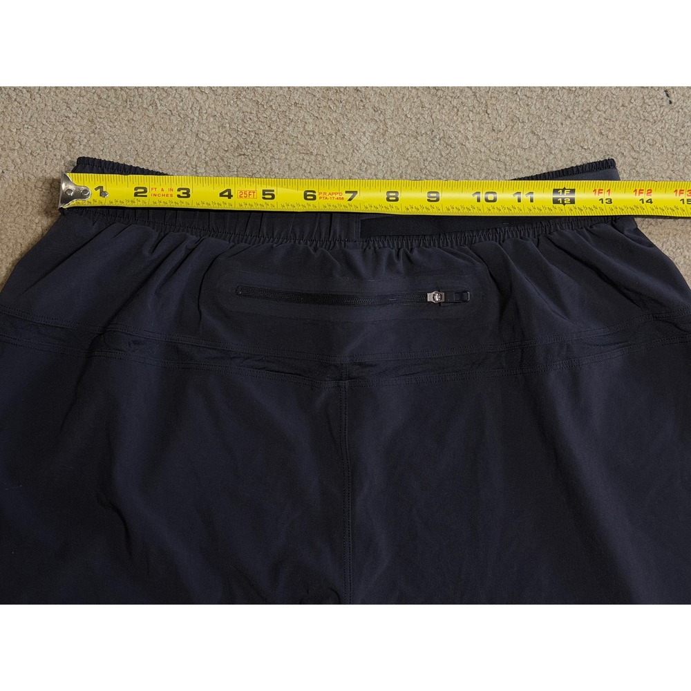 Lululemon Surge Lined Short 6 Mens Black Running Athletic Training Size M - Picture 4 of 5